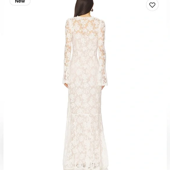 Stone Cold Fox x REVOLVE Grace Gown in Ivory As Seen On Nara Smith - Picture 4 of 9